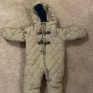 Perry Ellis Tan Quilted Kids Bodysuit